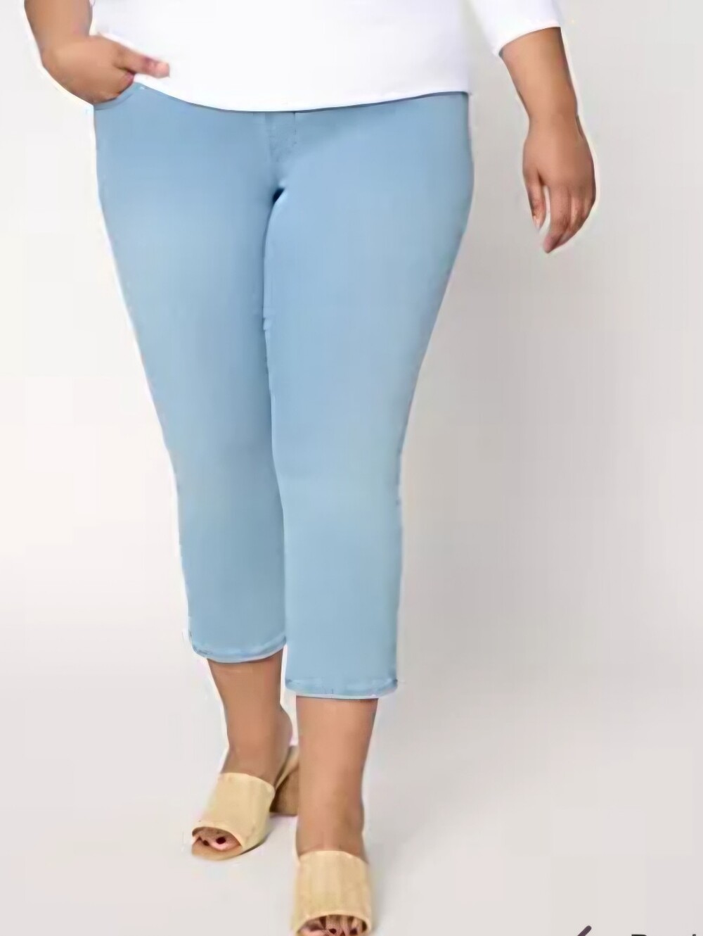 Belle by Kim Gravel Primabelle Denim Cropped Jeans 28 New